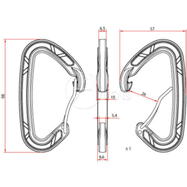 Aliens D Wire Classic Carabiner