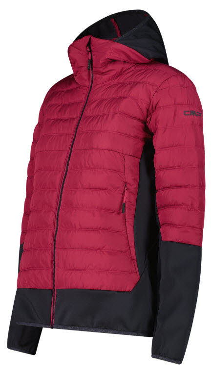 CMP WOMAN JACKET HYBRID FIX HOOD