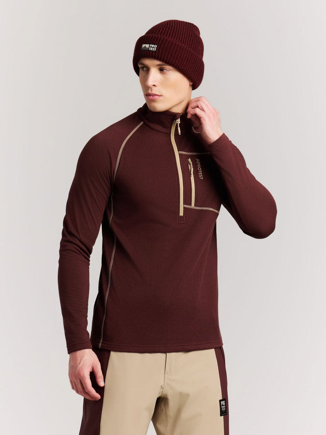 Protest PRTRekody 1/4 zip active top