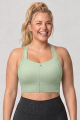 Yvette Sports Bra Zip Sandra Plus
