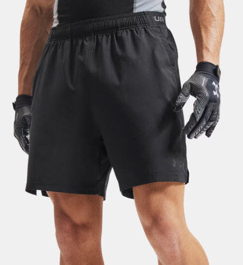 Under Amor Men's Woven Short DC-BLK