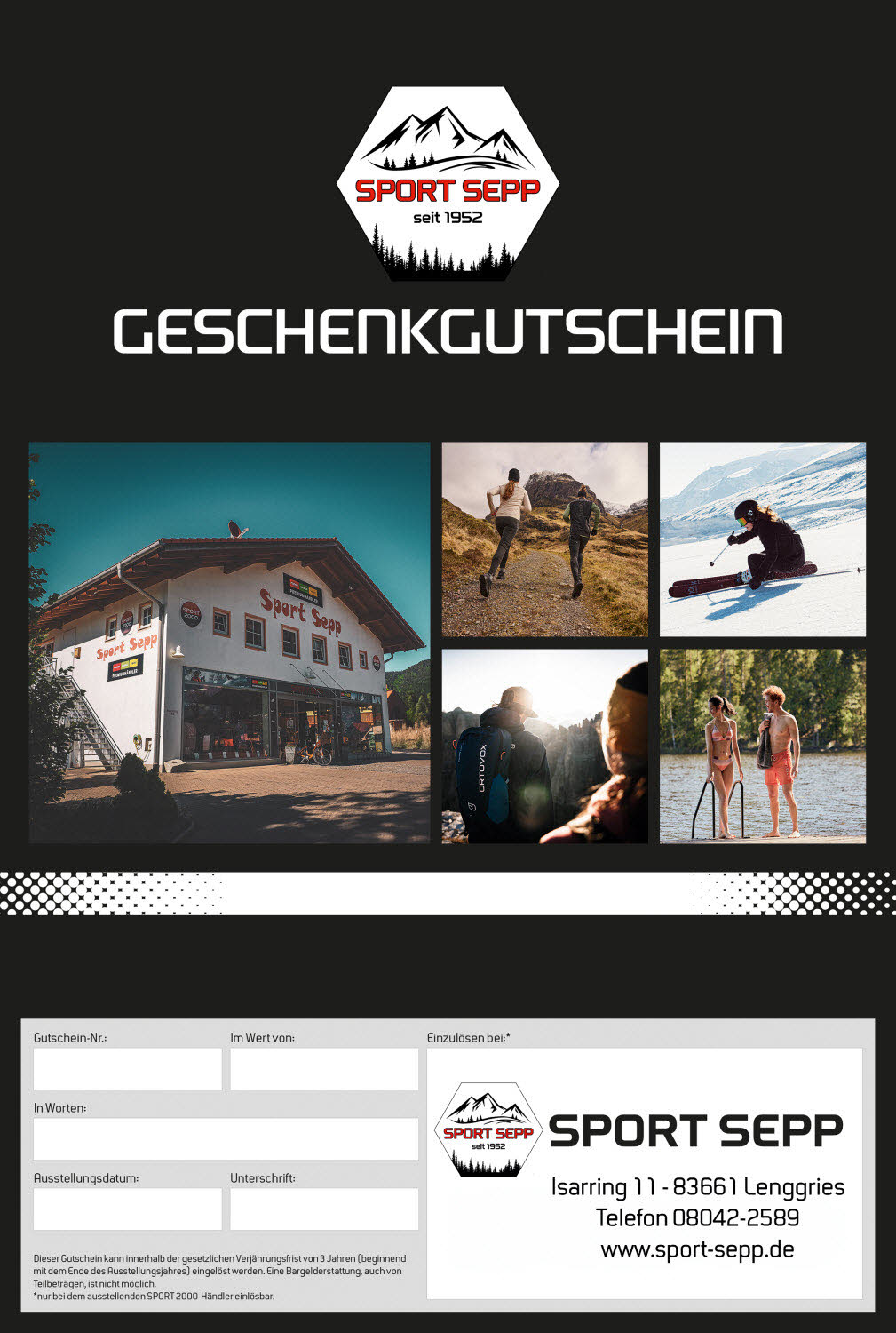 SPORT SEPP Geschenkgutschein