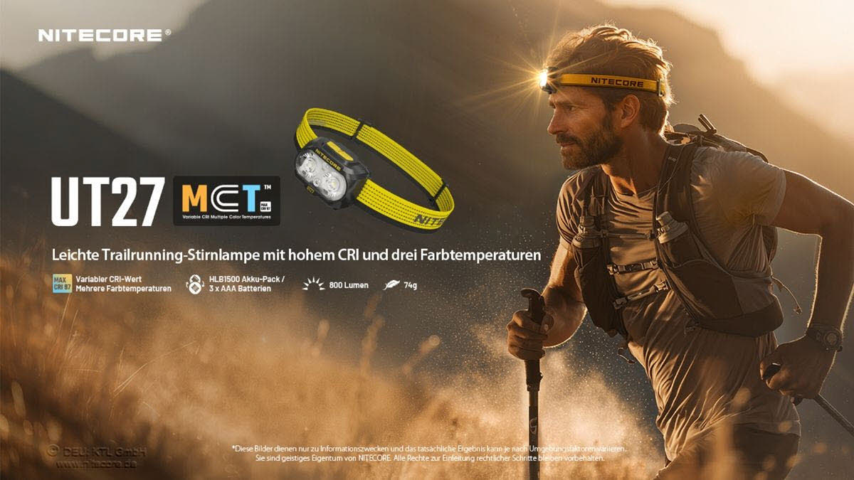 Nitecore UT27 MCT - 800 Lumen