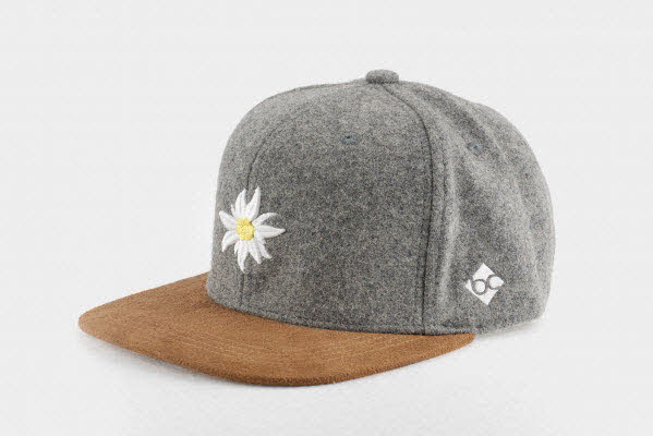 Bavarian Caps Edelweiß Wildleder