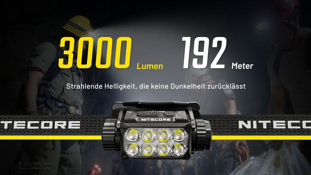 Nitecore HC75 UHE - 3000 Lumen