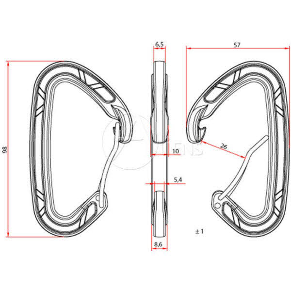 Aliens D Wire Classic Karabiner