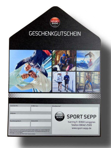 SPORT SEPP Gutschein Sport Sepp
