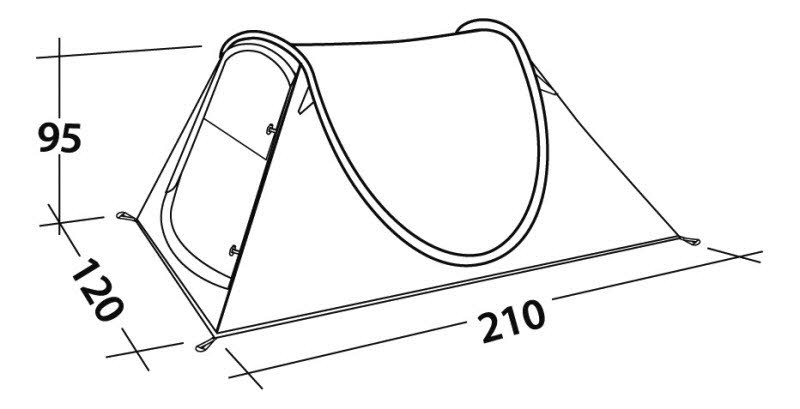 Easy Camp Fireball200 PopUp 2 Personen