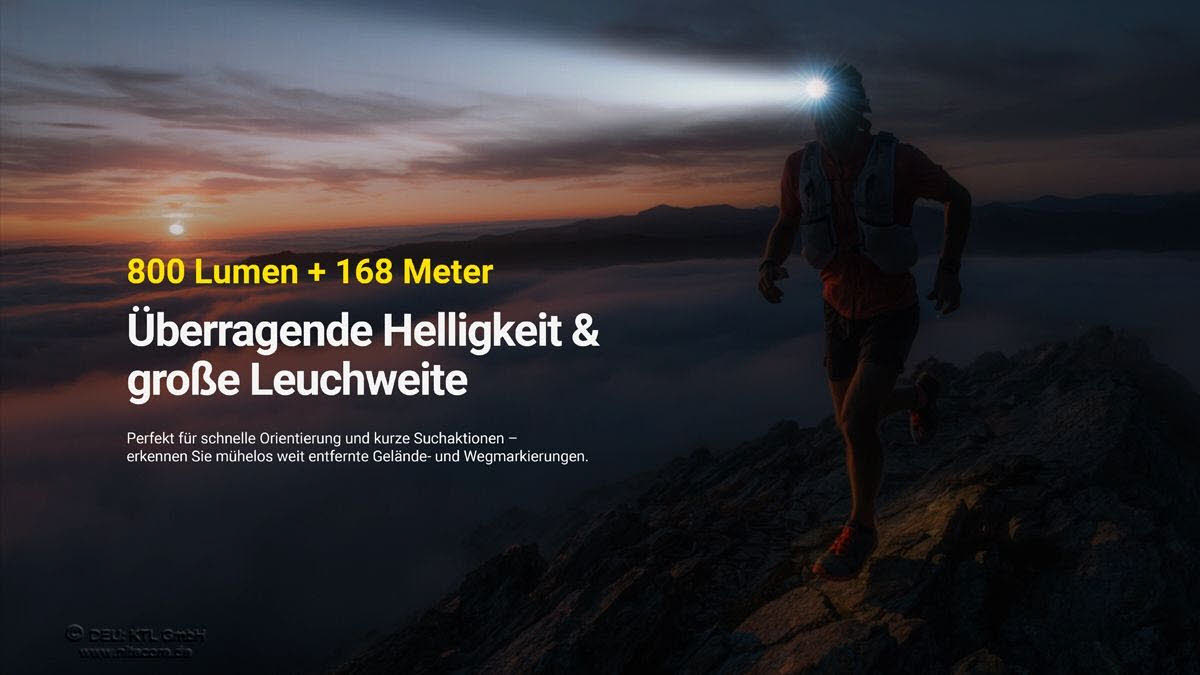 Nitecore UT27 MCT - 800 Lumen