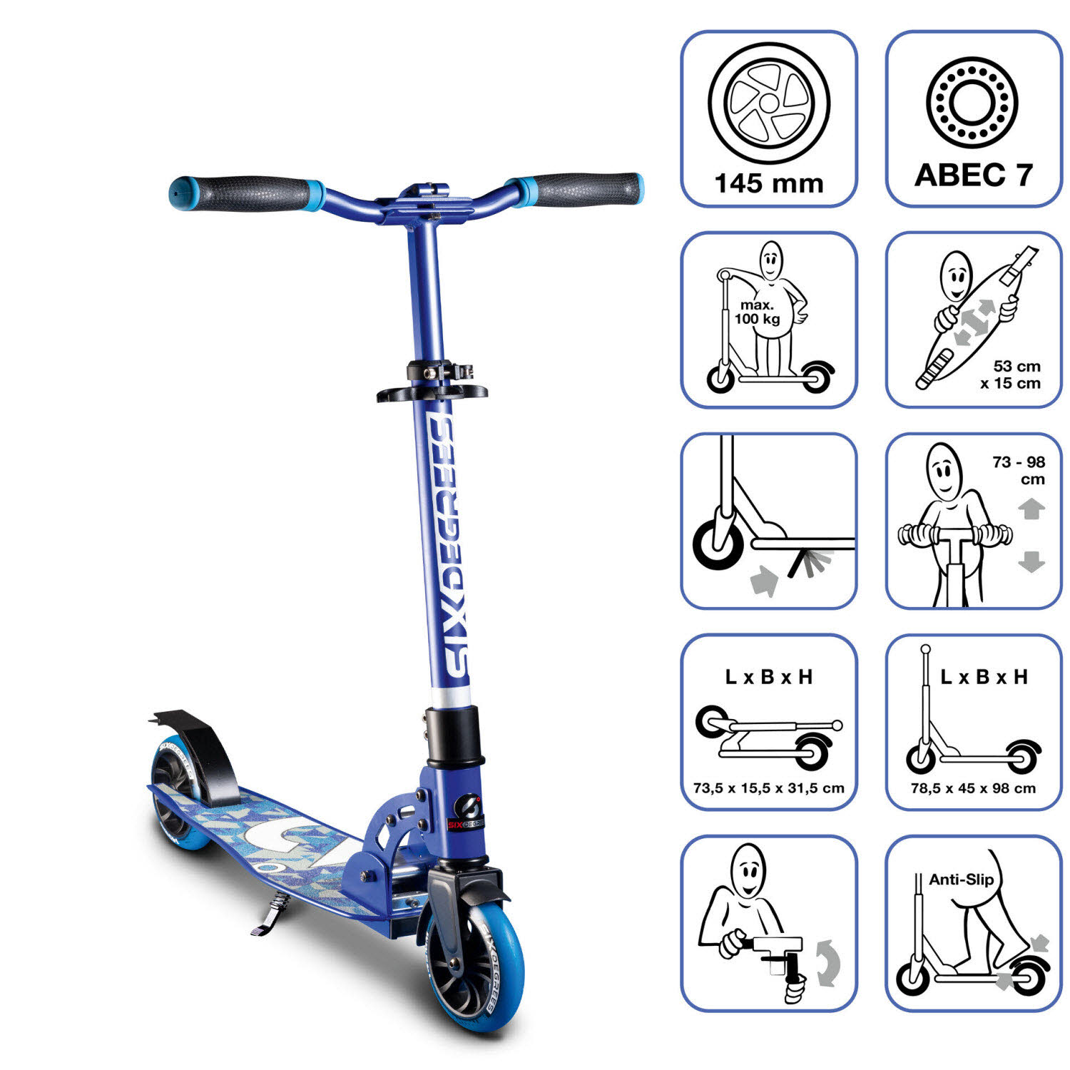 SIX DEGREES Aluminium Scooter JR