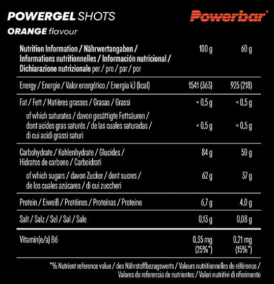 PowerBar PowerGel Shots
