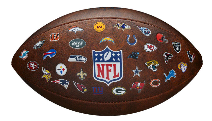 Wilson NFL OFF THROWBACK 32 TEAM LOGO