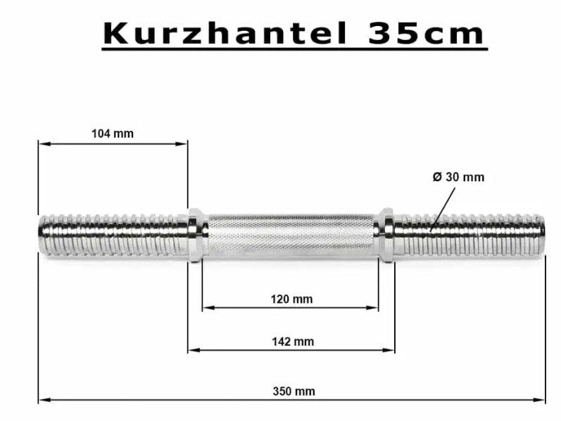 V3Tec Kurzhantelstange 35cm